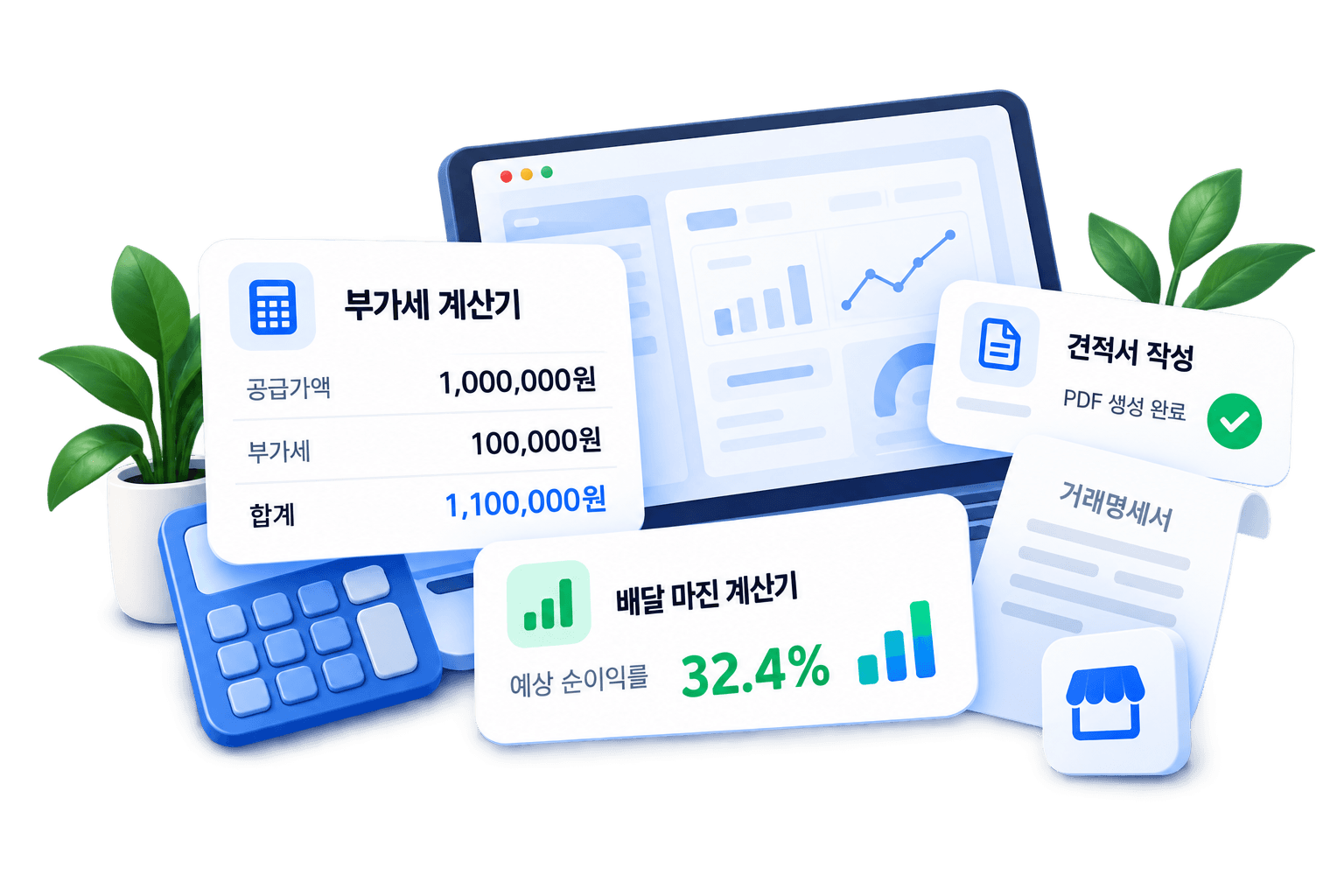 사장만 기능 요청 - 필요한 계산기와 업무 기능 제안